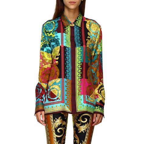 versace womens blouse|versace female shirts.